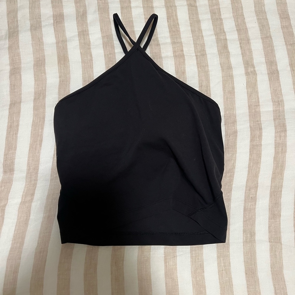 Lululemon size 4 Black Halter Neck Women's sports bra